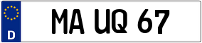Trailer License Plate